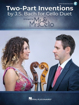 Paperback Two-Part Inventions by J.S. Bach for Cello Duet - Arranged by Mr. & Mrs. Cello - Book with Access to Online Audio Demos Book