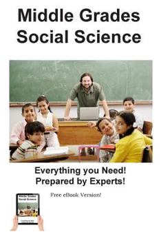 Paperback Middle Grades Social Science Practice: Practice Test Questions for Middle Grades Social Science Book