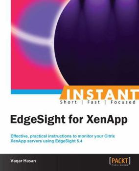 Paperback Instant EdgeSight for XenApp Book
