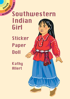 Paperback Southwestern Indian Girl Sticker Paper Doll Book