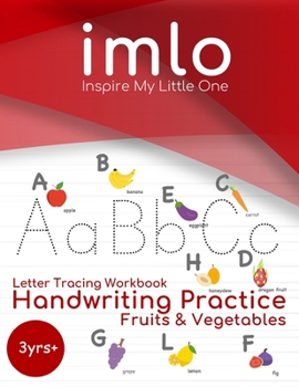 Paperback Letter Tracing Workbook: Handwriting Practice: Fruits & Vegetables Book