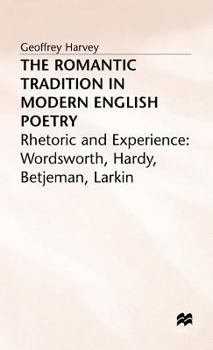 Hardcover Romantic Tradition in Modern English Poetry Book