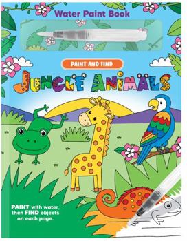 Board book Paint and Find Jungle Animals - Children's Board Book - Water Colors Book