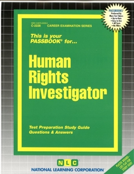 Spiral-bound Human Rights Investigator: Passbooks Study Guide Book