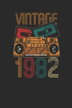 Vintage 1982: Dotted Bullet Notebook – Birthday Gift or Anniversary Gift Idea