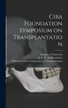 Hardcover Ciba Foundation Symposium on Transplantation Book