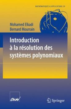 Paperback Introduction À La Résolution Des Systèmes Polynomiaux [French] Book