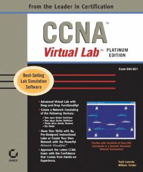 Paperback CCNA Virtual Lab: Exam 640-801 [With CDROM] Book