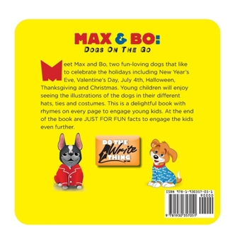Hardcover Max & Bo: Dogs On The Go [Large Print] Book