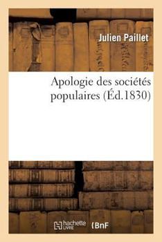 Paperback Apologie Des Sociétés Populaires [French] Book