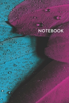 Notebook: Plumage Feather Blank Lined Journal 6x9 Inches 100 Pages