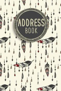 Paperback Address Book: Bohenmian Style - Small Address Book - Portable Size (6x9) - Alphabetical With Tabs - Record and Orgazine Contact and Book