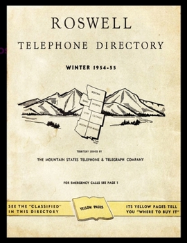 Paperback Roswell: Telephone Directory Winter 1954-1955 Book