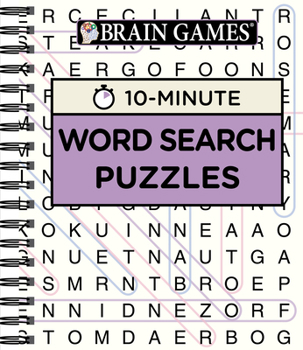 Spiral-bound Brain Games - 10 Minute: Word Search Puzzles (Purple) Book