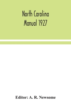 Paperback North Carolina manual 1927 Book