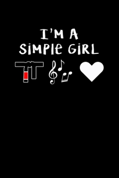 Paperback I'm A Simple Girl: Jiu Jitsu Journal Notebook Book