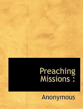 Paperback Preaching Missions [Large Print] Book