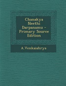 Paperback Chanakya Neethi Darpanamu [Telugu] Book