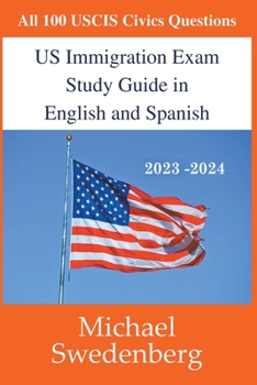 Paperback US Immigration Exam Study Guide in English and Spanish Book