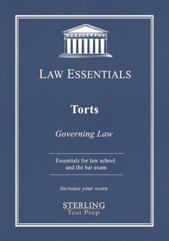 Paperback Torts, Law Essentials: Governing Law for Law School and Bar Exam Prep Book
