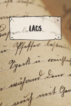 Laos: Ruled Travel Diary Notebook or Journey  Journal - Lined Trip Pocketbook for Men and Women with Lines