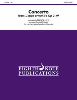 Paperback Concerto (from l'Estro Armonico Op. 3, No. 9): Score & Parts Book