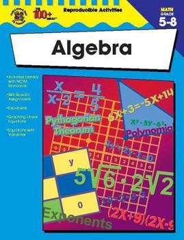 Paperback Algebra, Grades 5 - 8 Book
