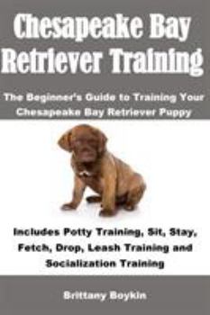 Paperback Chesapeake Bay Retriever Training: The Beginner's Guide to Training Your Chesapeake Bay Retriever Puppy: Includes Potty Training, Sit, Stay, Fetch, Dr Book