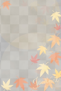 Paperback Journal: Japanese Pattern Journal/Notebook/Diary: Gifts for Japan Lovers: Silver and Maple Fall Autumn Leaves Cover: 6 x 9 108 Book