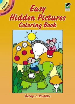 Paperback Easy Hidden Pictures Coloring Book