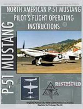 Hardcover P-51 Mustang Pilot's Flight Operating Instructions Book