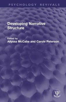 Hardcover Developing Narrative Structure Book