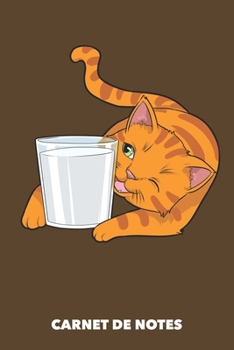 Paperback Carnet de Notes: J'adore le lait A5 pointill? / grille de points - 120 pages pour propri?taires de chats [French] Book