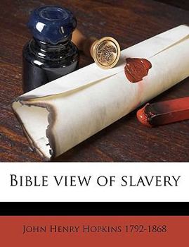 Paperback Bible View of Slavery Book