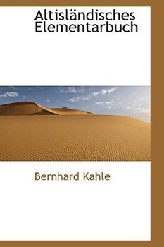 Altisländisches Elementarbuch