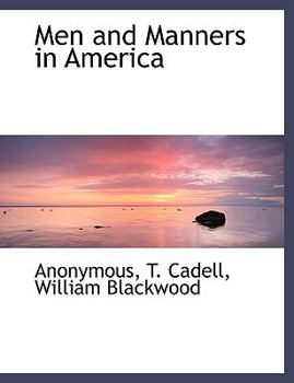 Paperback Men and Manners in America Book