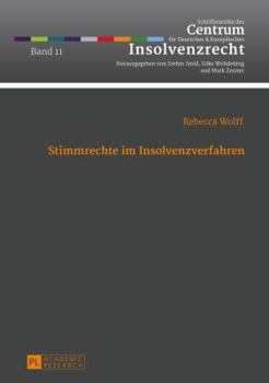 Hardcover Stimmrechte Im Insolvenzverfahren [German] Book
