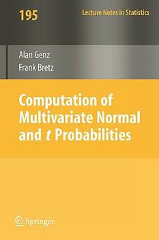 Paperback Computation of Multivariate Normal and T Probabilities Book