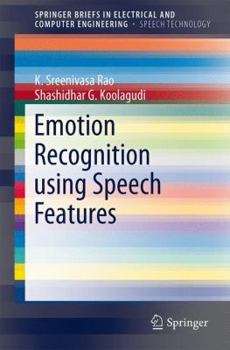 Paperback Emotion Recognition Using Speech Features Book