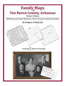 Paperback Family Maps of Van Buren County, Arkansas Book