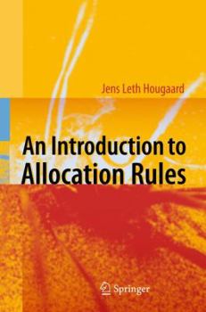 Hardcover An Introduction to Allocation Rules Book