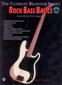 Paperback Ultimate Beginner Rock Bass Basics: Steps One & Two, Book & CD [With CD] Book