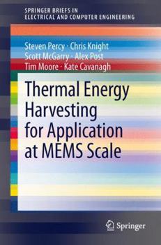Paperback Thermal Energy Harvesting for Application at Mems Scale Book