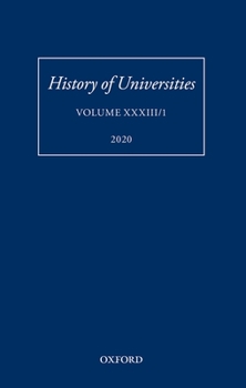 History of Universities, Volume XXXIII/1