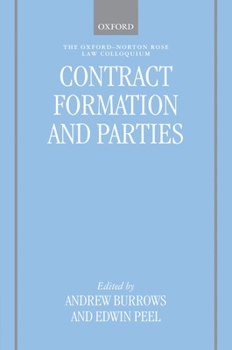 Hardcover Contract Formation and Parties Book