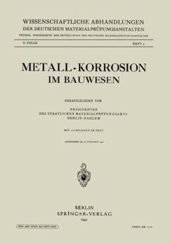 Paperback Metall-Korrosion Im Bauwesen [German] Book