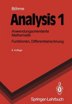 Paperback Analysis 1: Anwendungsorientierte Mathematik. Funktionen, Differentialrechnung [German] Book