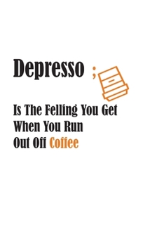 Dpresso Coffe White Notebook 120 Blank Lined Page (6 x 9): Origina Design, College Rolled