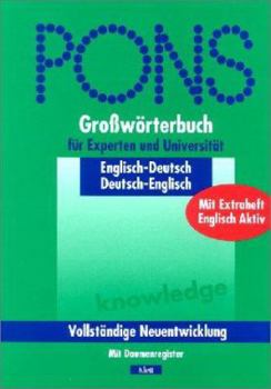 Hardcover PONS Großwörterbuch Englisch für Experten und Universität. Englisch - Deutsch / Deutsch - Englisch. Mit Daumenregister. Book