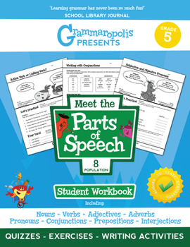 Paperback The Parts of Speech Workbook, Grade 5 Book